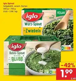 Netto Marken-Discount Iglo würz-spinat Angebot
