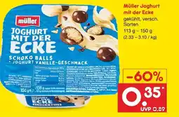 Netto Marken-Discount Müller joghurt mit der ecke Angebot