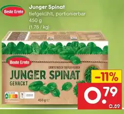 Netto Marken-Discount Beste ernte junger spinat Angebot
