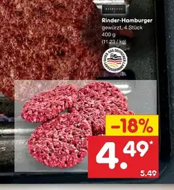 Netto Marken-Discount Rinder-hamburger Angebot