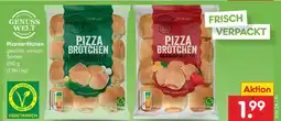 Netto Marken-Discount Genuss welt pizzabrötchen mozzarella kräuterbutter Angebot