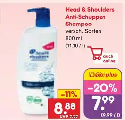 Netto Marken-Discount Head & shoulders anti-schuppen shampoo Angebot