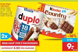 Netto Marken-Discount Kinder riegel Angebot