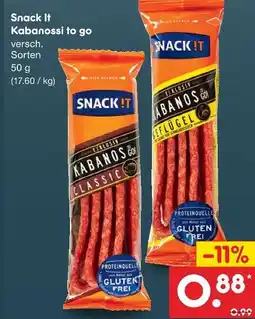 Netto Marken-Discount Snack it kabanossi to go Angebot