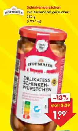 Netto Marken-Discount Hofmaier schinkenwürstchen Angebot