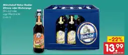 Netto Marken-Discount Mönchshof natur radler zitrone Angebot