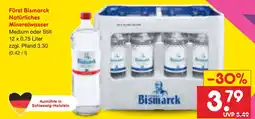 Netto Marken-Discount Fürst bismarck natürliches mineralwasser Angebot