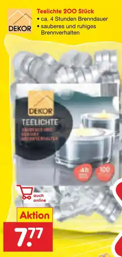 Netto Marken-Discount Dekor teelichte Angebot