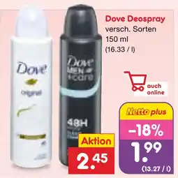 Netto Marken-Discount Dove deospray Angebot