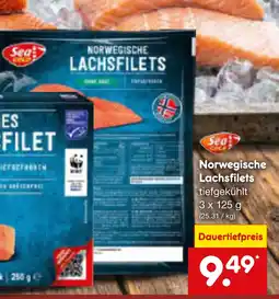 Netto Marken-Discount Sea gold norwegische lachsfilets Angebot