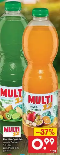 Netto Marken-Discount Multi 12 apfel-kiwi-limette Angebot