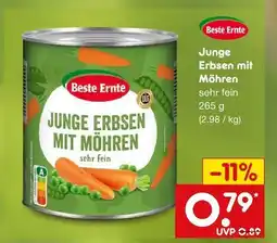Netto Marken-Discount Beste ernte junge erbsen mit möhren Angebot