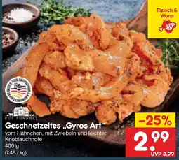 Netto Marken-Discount Gut ponholz geschnetzeltes „gyros art“ Angebot