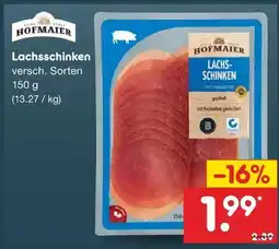 Netto Marken-Discount Hofmaier lachsschinken Angebot
