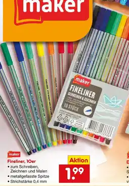 Netto Marken-Discount Maker fineliner Angebot