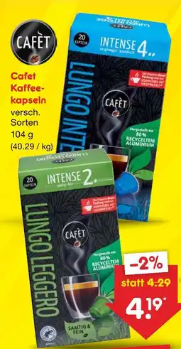 Netto Marken-Discount Cafet kaffeekapseln Angebot