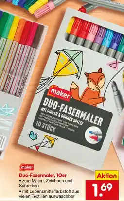 Netto Marken-Discount Maker duo-fasermaler Angebot