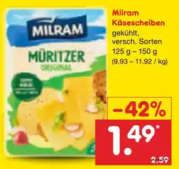 Netto Marken-Discount Milram käsescheiben Angebot