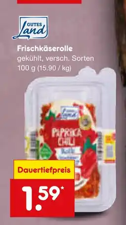 Netto Marken-Discount Gutes land frischkäserolle Angebot