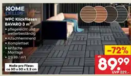 Netto Marken-Discount Home deluxe wpc klickfliesen bavaro Angebot