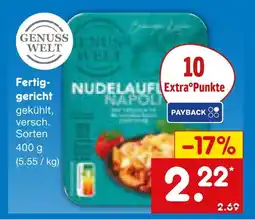 Netto Marken-Discount Genuss welt fertiggericht Angebot