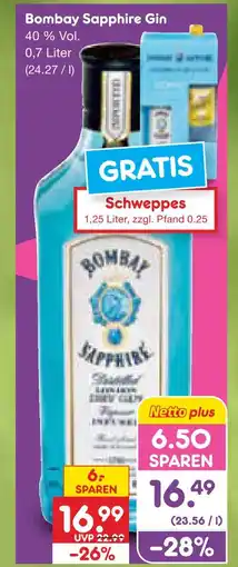 Netto Marken-Discount Bombay sapphire gin Angebot