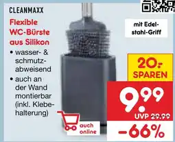 Netto Marken-Discount Cleanmaxx flexible wc-bürste aus silikon Angebot