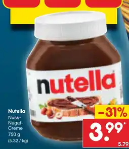 Netto Marken-Discount Nutella nuss-nugat-creme Angebot