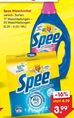 Netto Marken-Discount Spee waschmittel Angebot