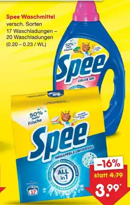 Netto Marken-Discount Spee waschmittel Angebot