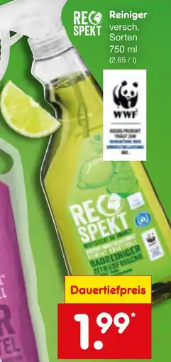 Netto Marken-Discount Recospekt reiniger Angebot