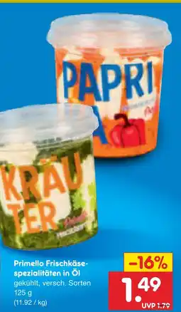 Netto Marken-Discount Primello frischkäse-spezialitäten in öl Angebot