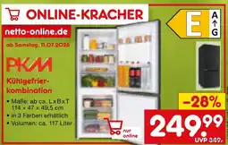 Netto Marken-Discount Pkm kühlgefrier-kombination Angebot