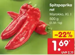 Netto Marken-Discount Spitzpaprika rot Angebot