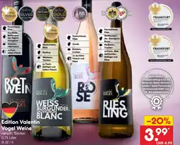 Netto Marken-Discount Edition valentin vogel dornfelder, spätburgunder, der regent, portugieser Angebot