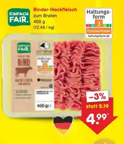 Netto Marken-Discount Einfach fair rinder-hackfleisch Angebot