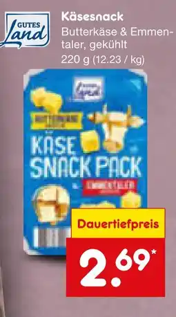 Netto Marken-Discount Gutes land käsesnack Angebot
