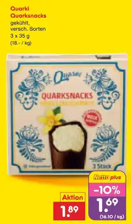Netto Marken-Discount Quarki quarksnacks Angebot