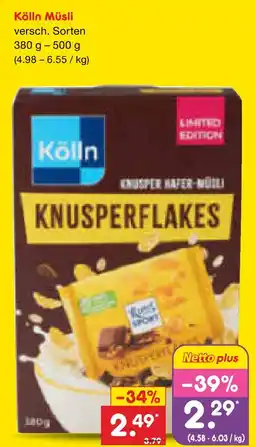 Netto Marken-Discount Kölln müsli Angebot