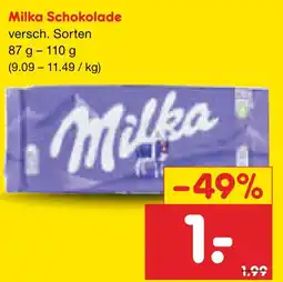 Netto Marken-Discount Milka schokolade Angebot