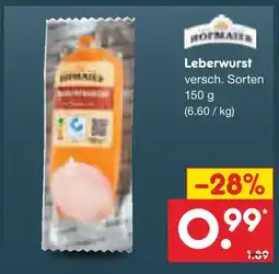 Netto Marken-Discount Leberwurst Angebot