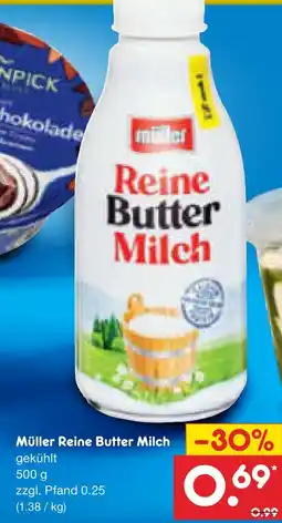 Netto Marken-Discount Müller reine butter milch Angebot