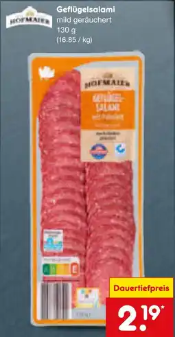 Netto Marken-Discount Hofmaier geflügelsalami Angebot