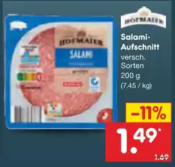 Netto Marken-Discount Hofmaier salami-aufschnitt Angebot