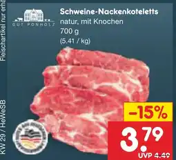 Netto Marken-Discount Gut ponholz schweine-nackenkoteletts Angebot