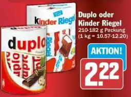 AEZ Duplo oder Kinder Riegel Angebot