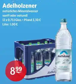 Getränke Hoffmann Adelholzener naturllches Mineralwasser sanft oder naturell Angebot