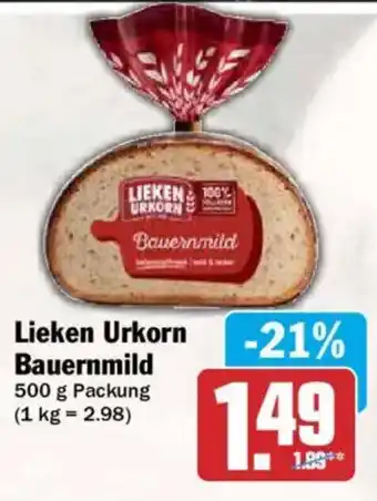 AEZ Lieken Urkorn Bauernmild Angebot