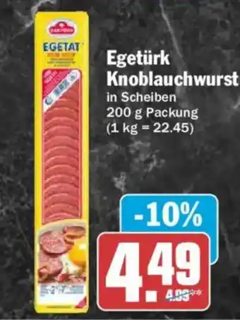AEZ Egetürk Knoblauchwurst Angebot