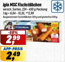 Simmel iglo MSC Fischstäbchen Angebot